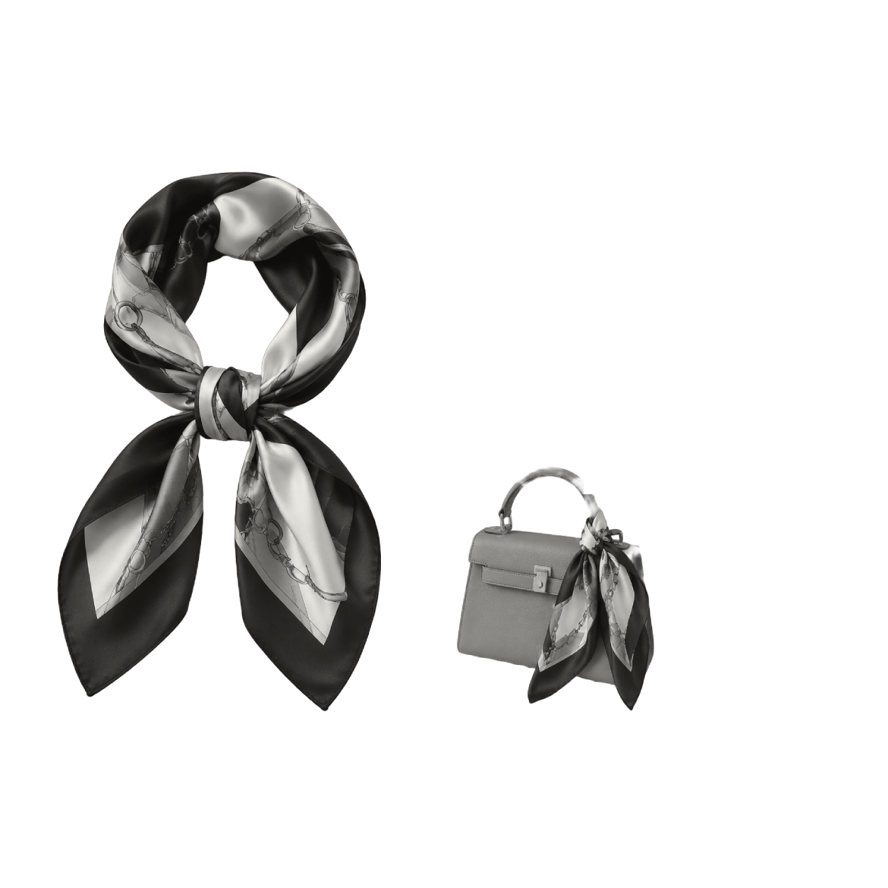 Mirelle Satin Knot Scarf alternate view
